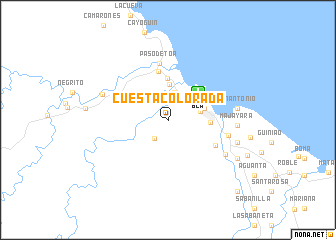 map of Cuesta Colorada