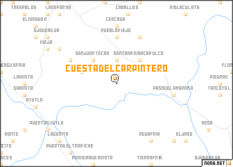 map of Cuesta del Carpintero