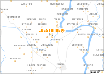 map of Cuesta Nueva