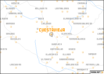 map of Cuesta Vieja
