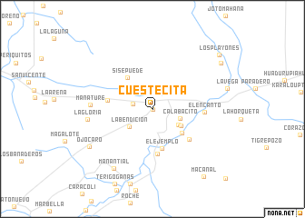 map of Cuestecita