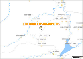 map of Cueva de los Pajaritos