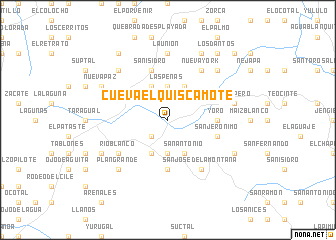 map of Cueva el Quiscamote