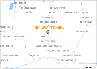 map of Cuevas de Campoy