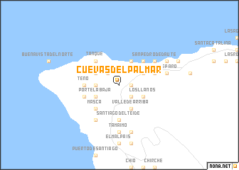 map of Cuevas del Palmar
