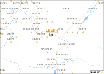 map of Cueva