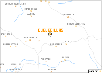 map of Cuevecillas