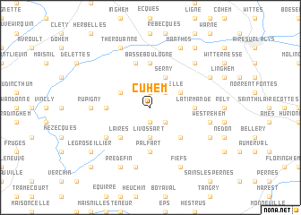 map of Cuhem