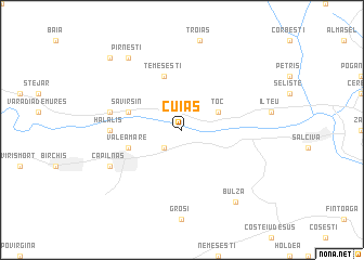 map of Cuiaş