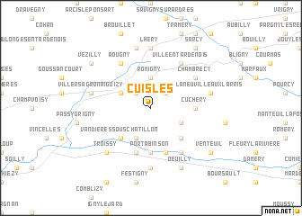 map of Cuisles