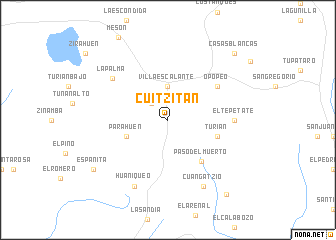 map of Cuitzitán