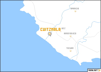 map of Cuitzmala