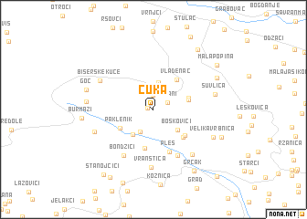 map of Čuka