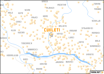 map of Ćukleti
