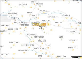 map of Čukljenik