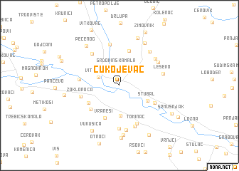 map of Čukojevac