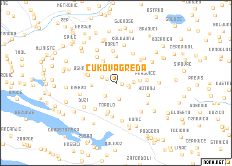 map of Čukova Greda