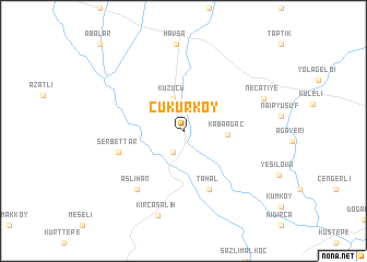 map of Çukurköy