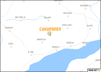 map of Çukurören