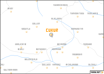 map of Çukur