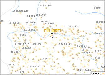 map of Ćulibrci