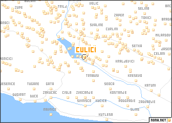map of Čulići