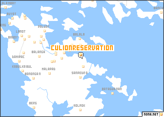 map of Culion Reservation