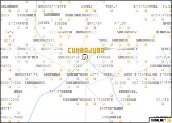 map of Cumbajuba