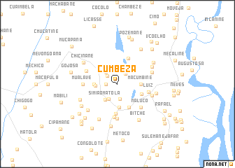 map of Cumbeza