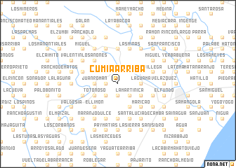map of Cumía Arriba