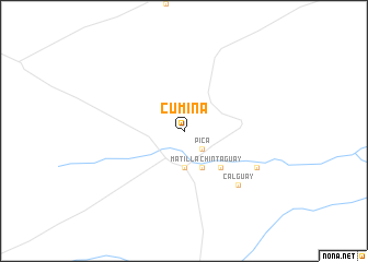 map of Cumiña