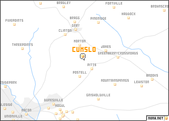map of Cumslo