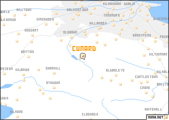 map of Cunard