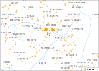 map of Cuncaja