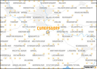 map of Cunersdorf