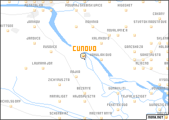 map of Čunovo