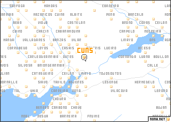 map of Cuns