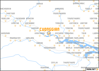 map of Cương Gián