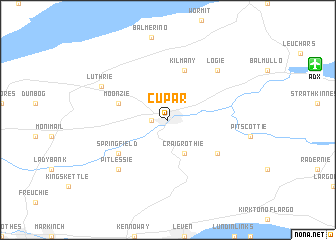 map of Cupar