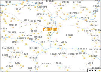 map of Čupevo