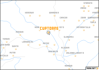 map of Cuptoare