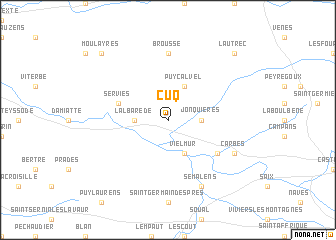 map of Cuq