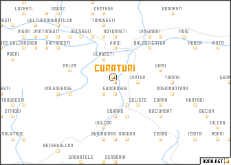 map of Curături