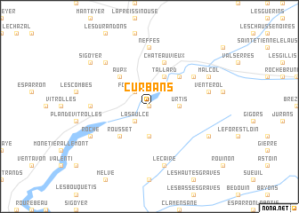 map of Curbans