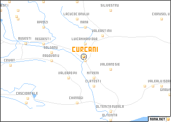 map of Curcani