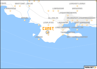 map of Curet