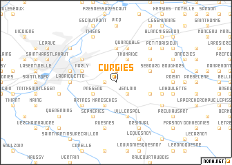 map of Curgies