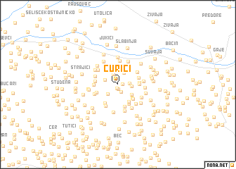 map of Ćurići