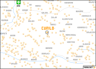 map of Ćurilo