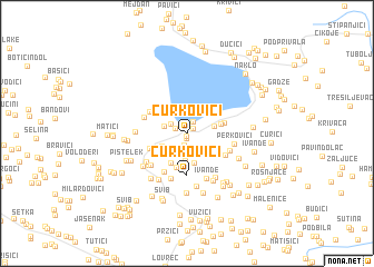 map of Ćurkovići